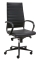 Design bureaustoel 601, hoge rug geheel zwart 62796