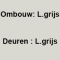 Licht grijs met licht grijze deuren