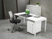 QW168 - Bureautafel Q-bic White 160x80cm