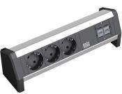 TV4730002 - Desk Power Strip 3x stroom + 2x data