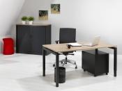 QZ068 - Vrijstaande bureautafel Q-Bic Black 60x80cm