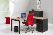 QAL1845 - L-Bureau met ladenblok Q-Bic Antra 180x160cm