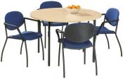 KTR120 - Ronde spreektafel 4-poots, 120 cm