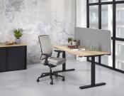 NA53L - Bureauscherm 53cm hoog in Polyester
