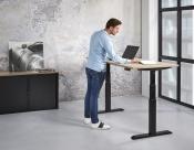 YF31218 - Elektrisch verstelbaar zit-sta bureau "Basic" uit voorraad leverbaar