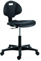 TP2051 - Lage werkstoel in zwart PU