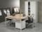 Bureau- vergadertafel Q-bic White 160x160cm 1304