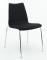 4-poots vergaderstoel F40 zwart/chroom 39360