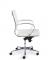 Design bureaustoel 600, lage rug in wit PU 14230