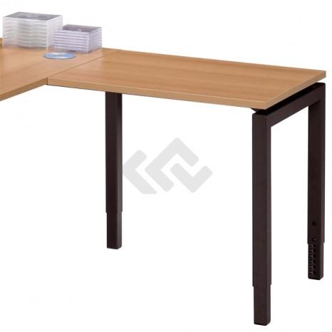 Aanbouwtafel Q-bic 80x60cm (1 zijde poten)