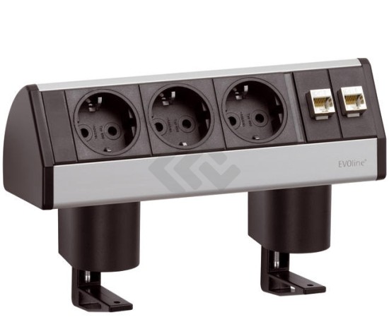 Dock Desk 3x stroom + 2x data