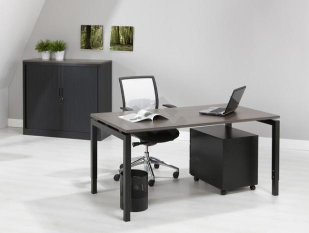 Bureautafel Q-Bic Black 80x80cm