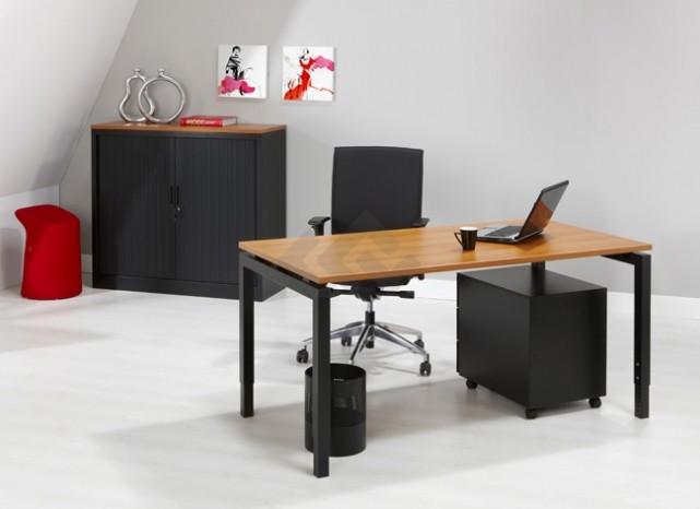 Bureautafel Q-Bic Black 80x80cm