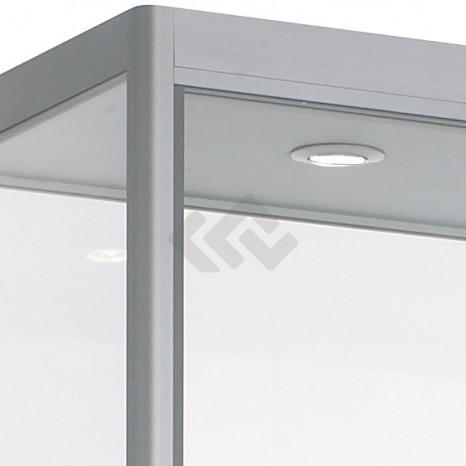 Vitrine met onderkast 200x100x40cm