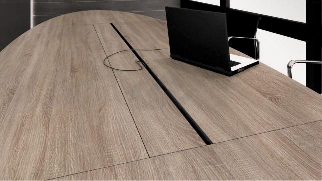 Manage-it ovale tafel 420x138cm 