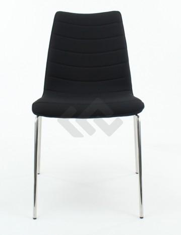 4-poots vergaderstoel F40 zwart/chroom