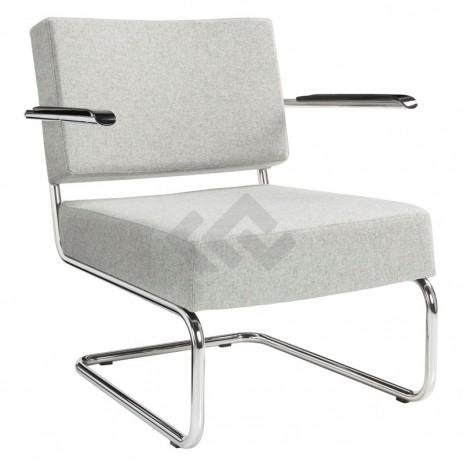 Retro fauteuil in wolvilt stoffering