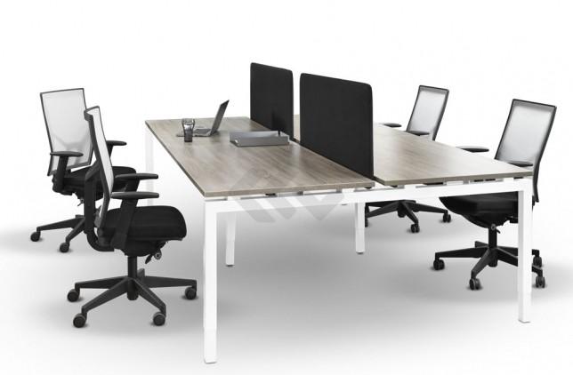 Bench werkplek Q-Bic White 280x165cm 