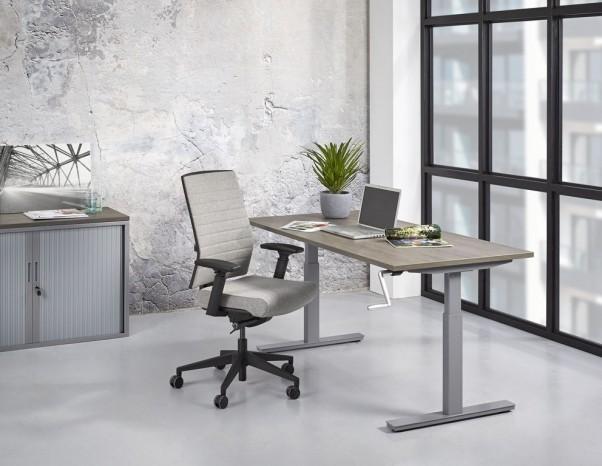 Zit/zit bureau met slinger 120x80cm