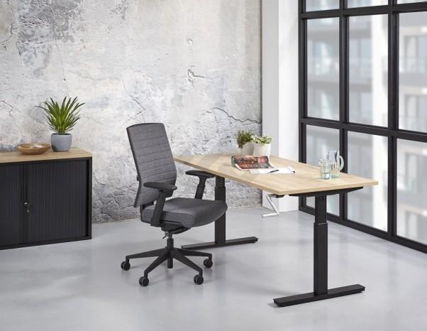 Zit/zit bureau met slinger 120x80cm