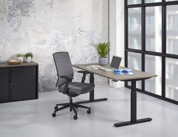 Zit/zit bureau met slinger 120x80cm