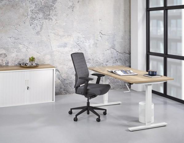 Zit/zit bureau met slinger 120x80cm