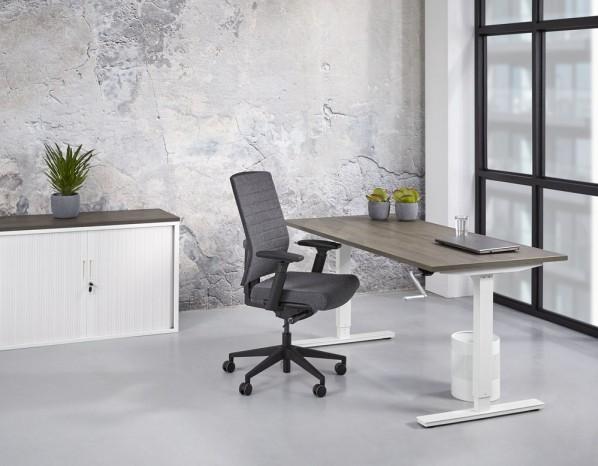 Zit/zit bureau met slinger 120x80cm