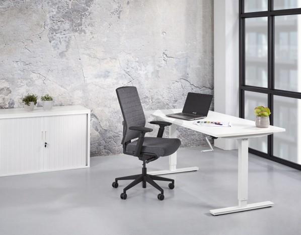 Zit/zit bureau met slinger 120x80cm