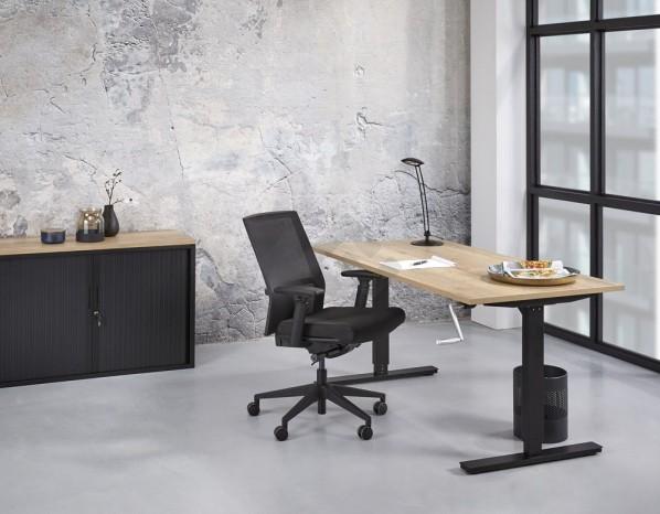 Zit/zit bureau met slinger 120x80cm