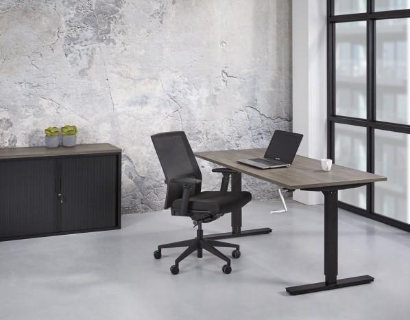 Zit/zit bureau met slinger 120x80cm