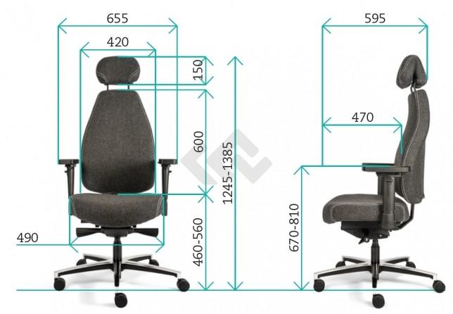 SAM Therapod XL ergonomische bureaustoel