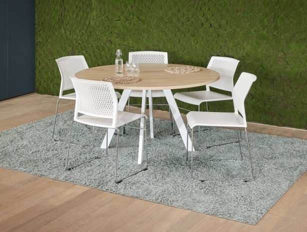 Ronde vergadertafel 'V-leg' 120cm 