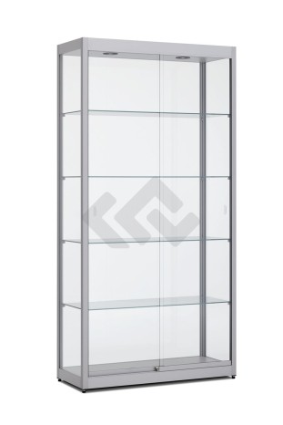 Design vitrinekast 198,4x100x40cm haaks profiel
