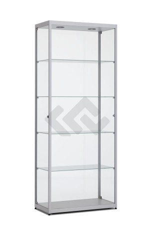 Design vitrinekast 198,4x80x40cm haaks profiel