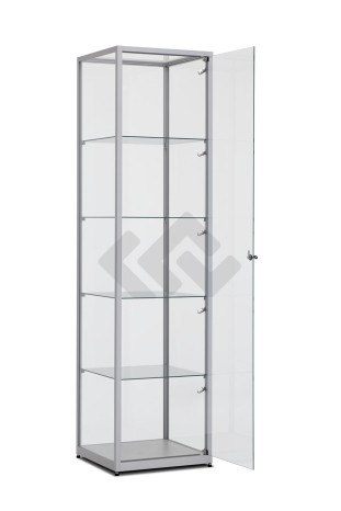Design vitrinekast 198,4x50x50cm haaks profiel